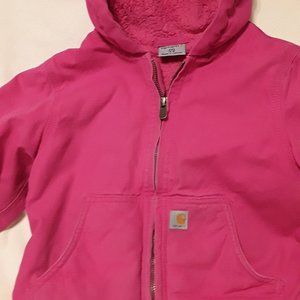 CARHARTT JACKET GIRLS PINK  SIZE 4-5 GOOD USED CON